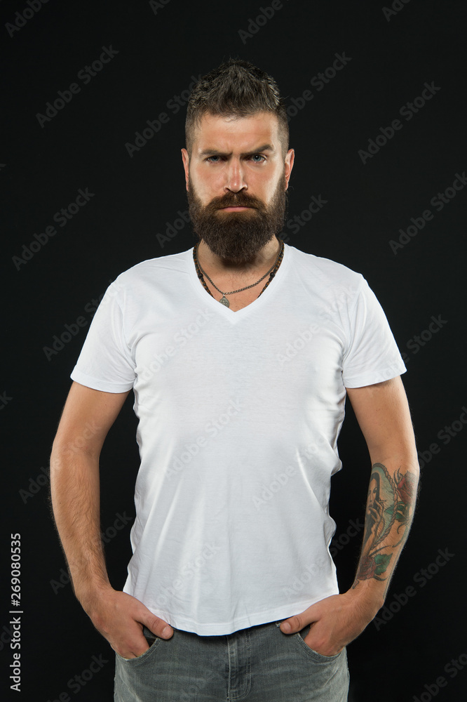 Styling and trimming beard care. Bearded confident hipster. Beard fashion and barber concept. Man handsome hipster stylish beard and mustache. Beauty and masculinity. Barber tips maintain beard Styling and trimming beard care. Bearded confident hipster. Beard fashion and barber concept. Man handsome hipster stylish beard and mustache. Beauty and masculinity. Barber tips maintain beard