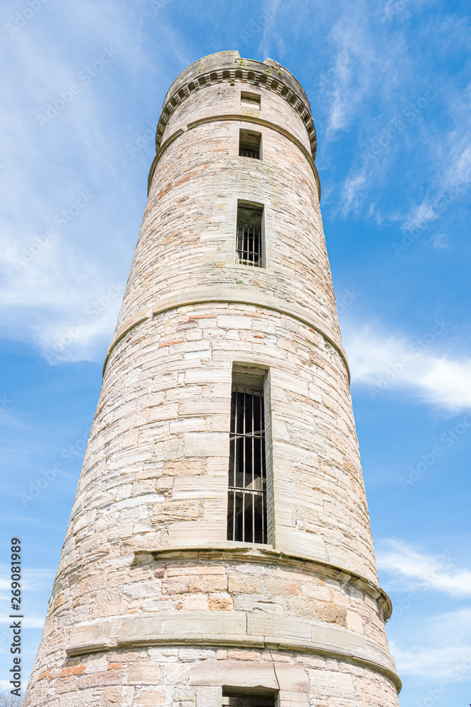 Ancient Ruined Tower of Eglinton Castle irvine Scotland.
