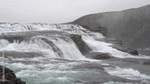 beautiful iceland waterfall