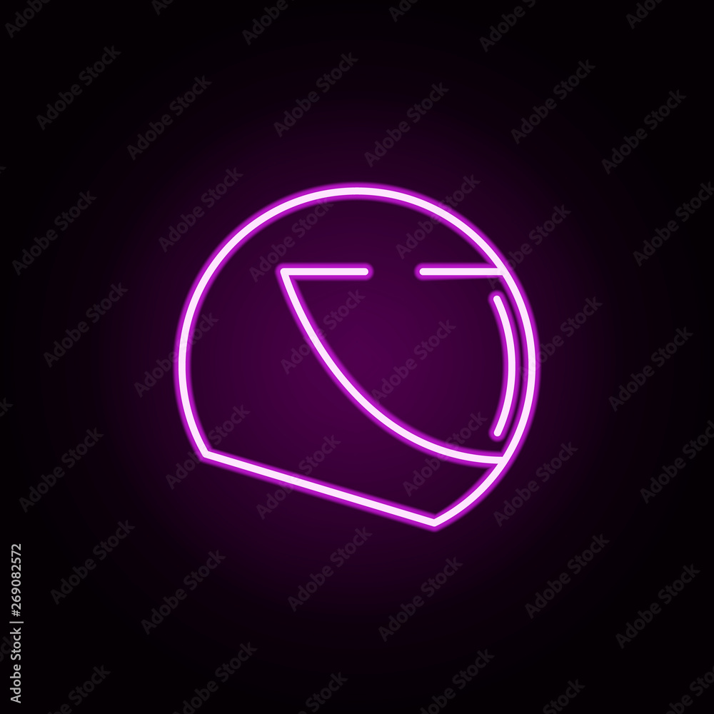 helmet neon icon. Elements of transportation set. Simple icon for websites, web design, mobile app, info graphics helmet neon icon. Elements of transportation set. Simple icon for websites, web design, mobile app, info graphics