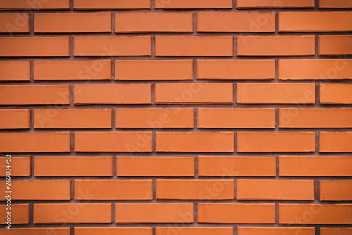 Red brick wall background. Interior design