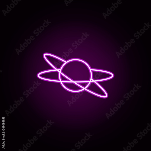 worldwide satellite network neon icon. Elements of sosial media network set. Simple icon for websites, web design, mobile app, info graphics