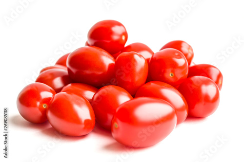 Small cherry tomatoes. Concept of healthy nutrition.