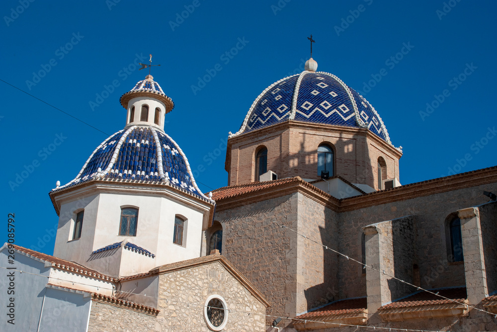 Kirche von Altea an der Costa Blanca, Spanien