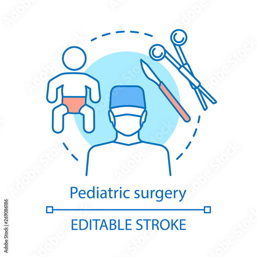 Pediatric surgery concept icon