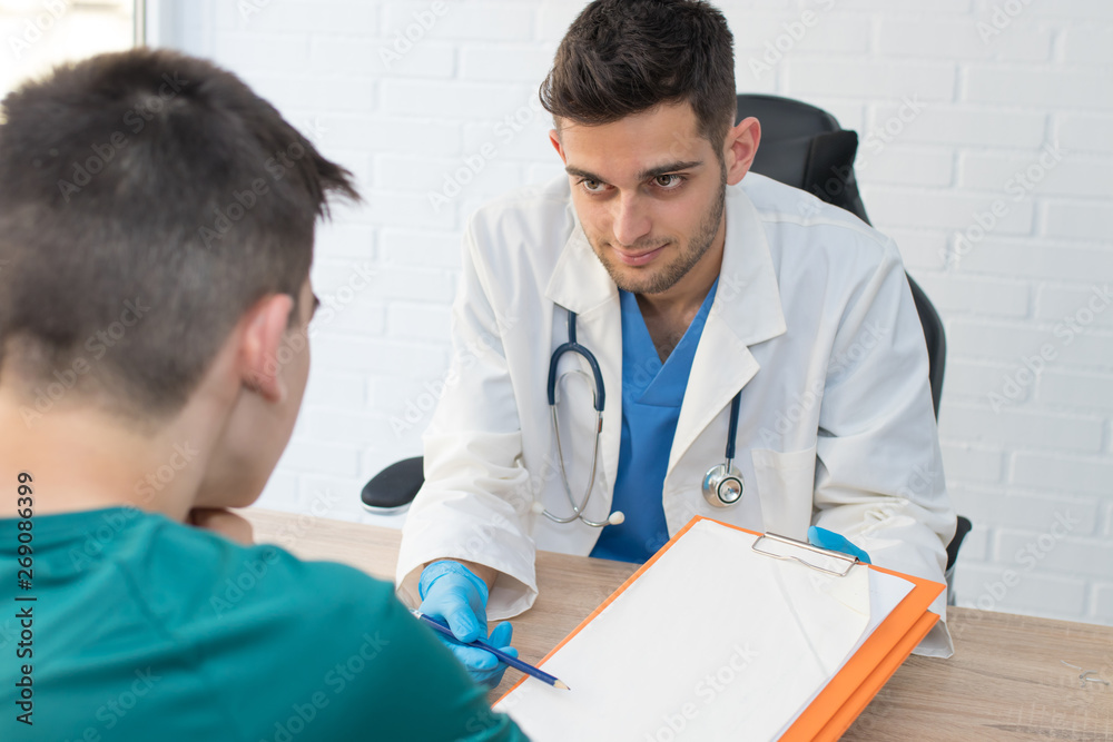 doctor in consultation with patient, health and medicine doctor in consultation with patient, health and medicine