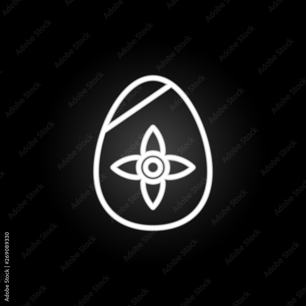 Easter, egg, decoration, flower neon icon. Elements of easter day set. Simple icon for websites, web design, mobile app, info graphics Easter, egg, decoration, flower neon icon. Elements of easter day set. Simple icon for websites, web design, mobile app, info graphics