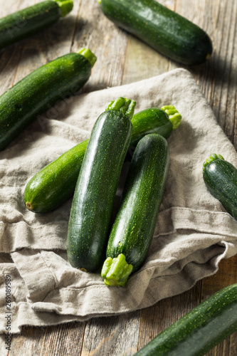 Raw Green Organic Zucchini
