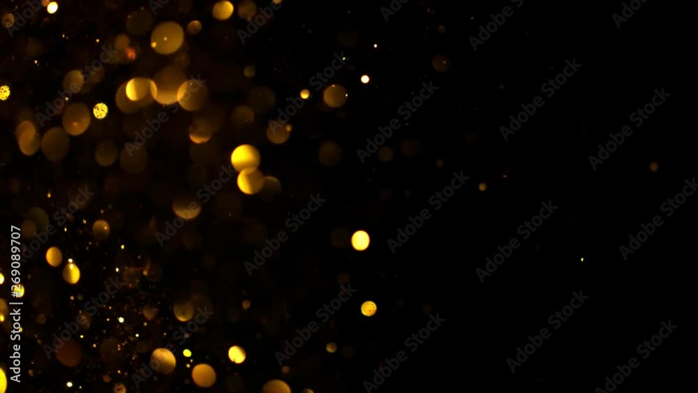 Golden Glitter Background in Super Slow Motion at 1000fps. Golden Glitter Background in Super Slow Motion at 1000fps.
