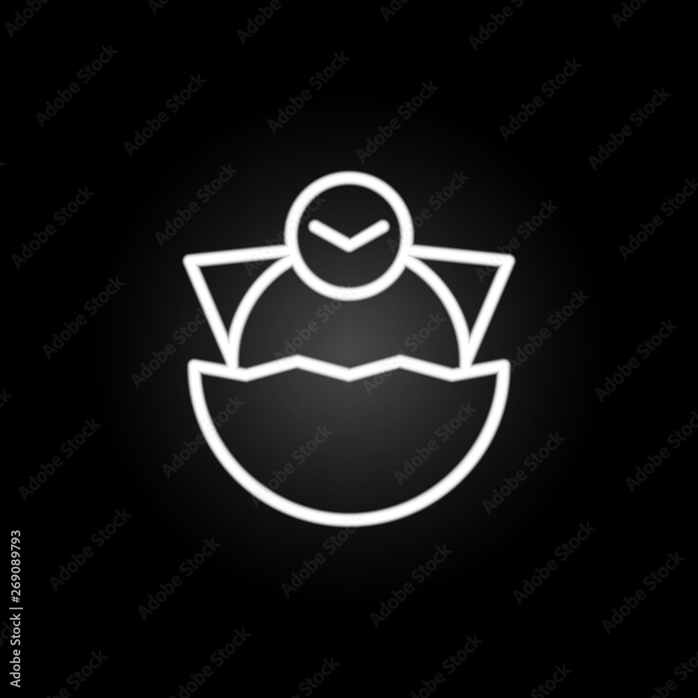 baby, egg, Easter neon icon. Elements of easter day set. Simple icon for websites, web design, mobile app, info graphics baby, egg, Easter neon icon. Elements of easter day set. Simple icon for websites, web design, mobile app, info graphics