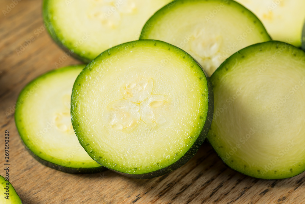 Raw Green Organic Zucchini Raw Green Organic Zucchini