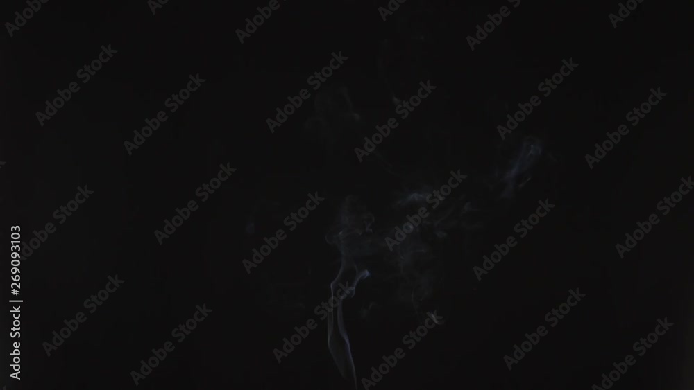 Emergence of a thin stream of smoke or steam vape. Cigarette smoke, beautiful and high-quality background animation Emergence of a thin stream of smoke or steam vape. Cigarette smoke, beautiful and high-quality background animation
