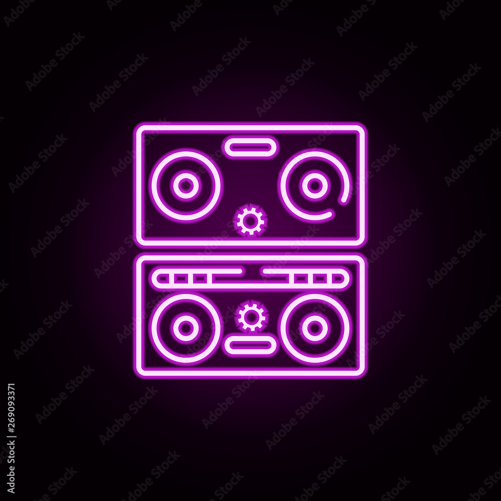 dumbbell neon icon. Elements of gym set. Simple icon for websites, web design, mobile app, info graphics