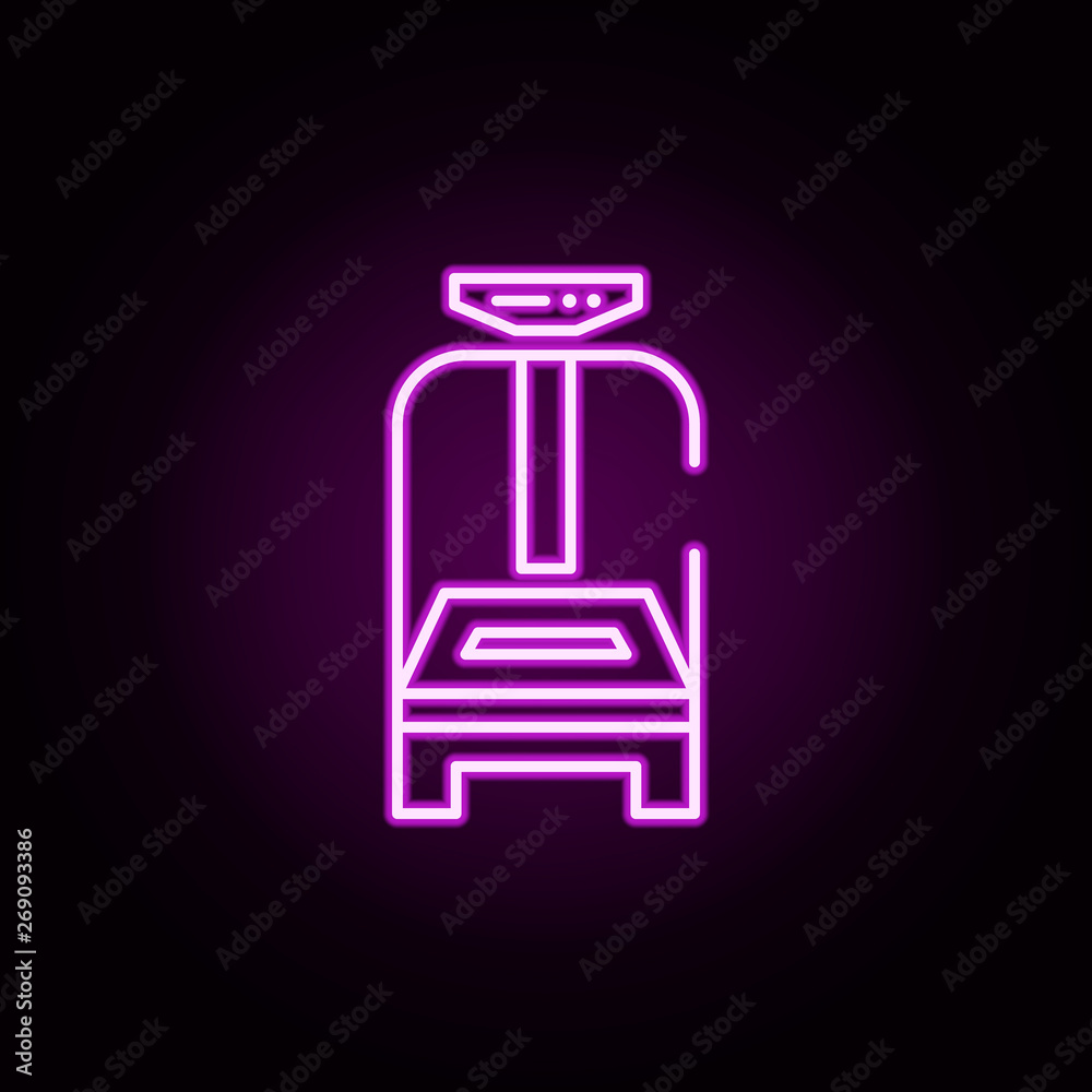 Gym, vibration neon icon. Elements of gym set. Simple icon for websites, web design, mobile app, info graphics Gym, vibration neon icon. Elements of gym set. Simple icon for websites, web design, mobile app, info graphics