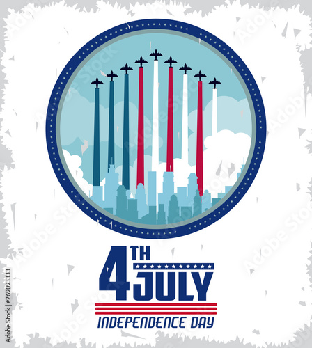 USA independence day card