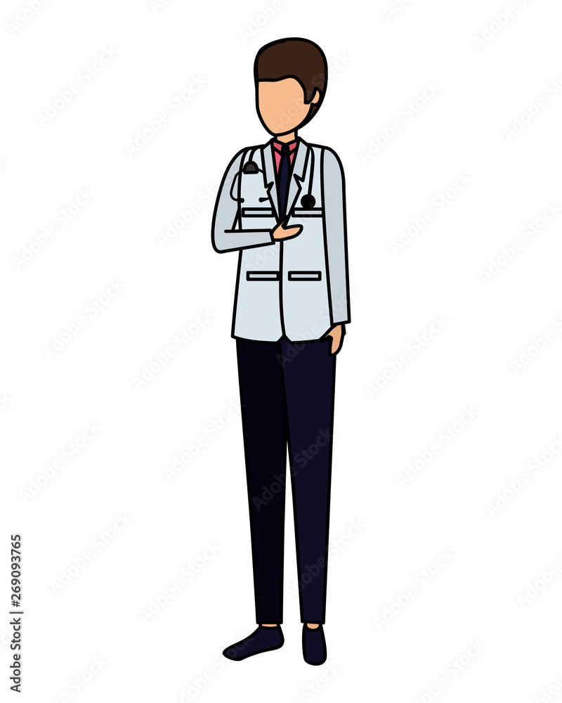 professional doctor avatar character