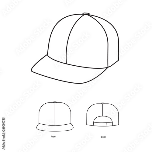 baseball cap isolated on white background