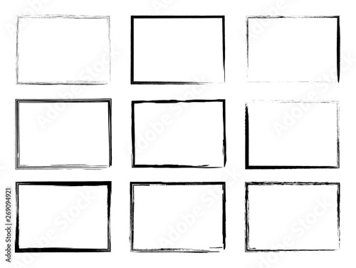 Grunge frame collection. Grounge borders. Vector