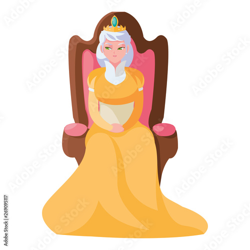 queen on throne character