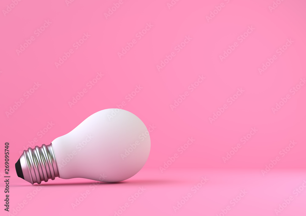 Premium Photo  Yellow light bulb inside white light bulb on pink  background creative thinking ideas and innovation concept 3d rendering  illustration