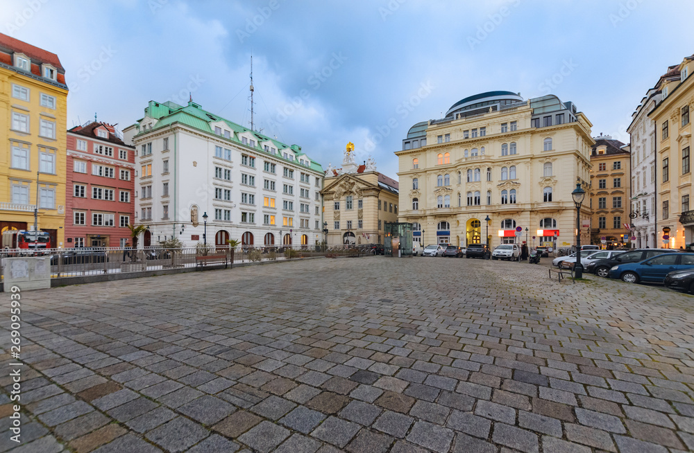 The square in the central part of Vienna