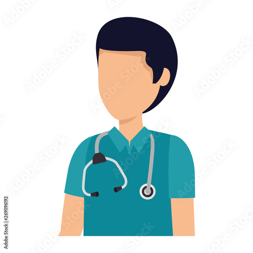 professional doctor avatar character