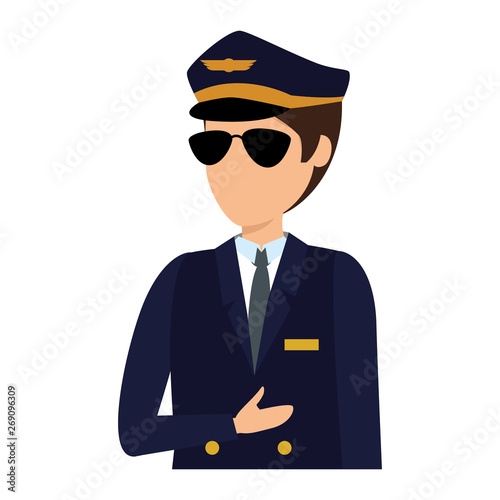 aviation pilot avatar character