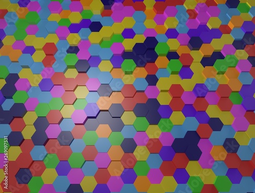 Panal multicolor