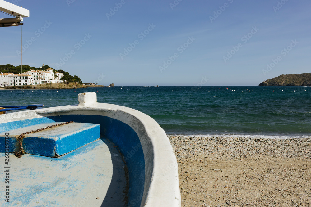 Fototapeta premium Scenery in Cadaqués with blue sky