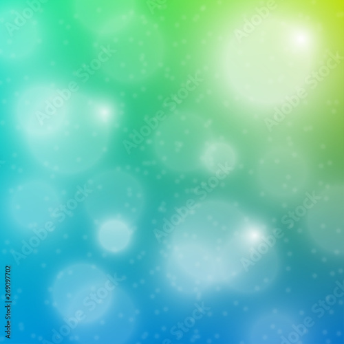 Square blurred bokeh background  3d vector cover