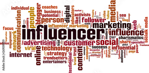 Influencer word cloud