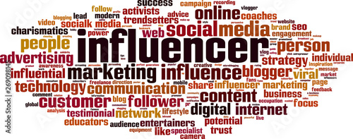 Influencer word cloud