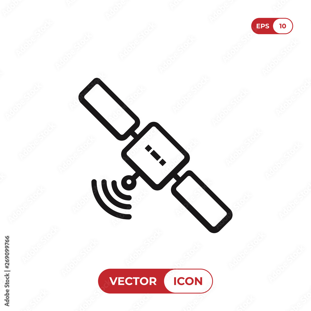 Satellite vector icon Satellite vector icon