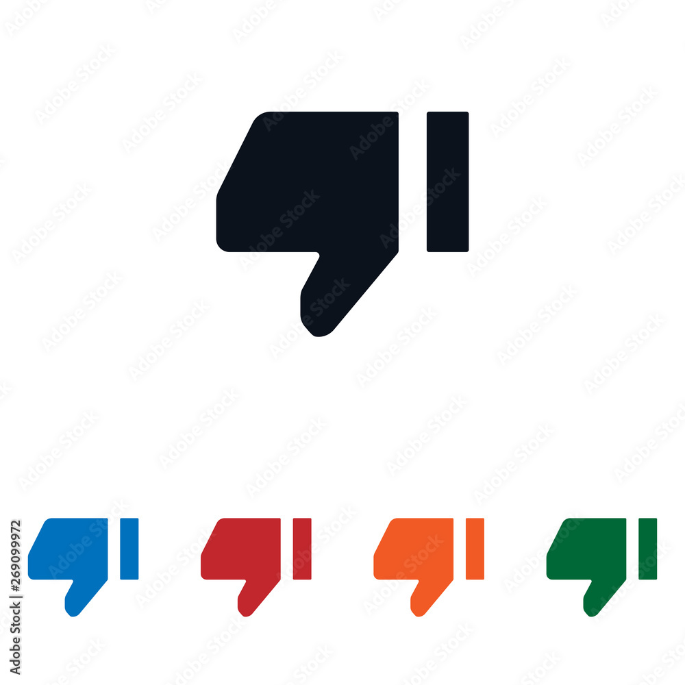 Thumb down icon isolated on white background. Thumb down icon in trendy design style. Thumb down vector icon modern and simple flat symbol for web site, mobile app, UI. Thumb down icon isolated on white background. Thumb down icon in trendy design style. Thumb down vector icon modern and simple flat symbol for web site, mobile app, UI.