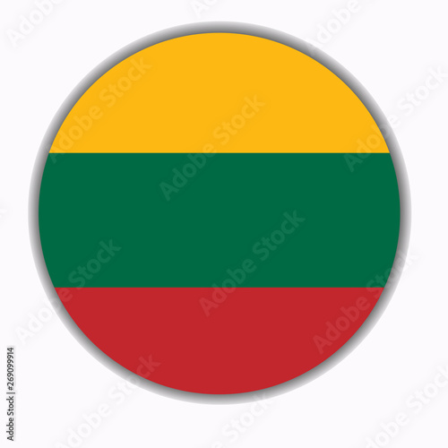 Banner with flag of Lithuania. Colorful illustration with flag for web design. Free Download Banner with flag of Lithuania. Colorful illustration with flag for web design. - GFXLoad