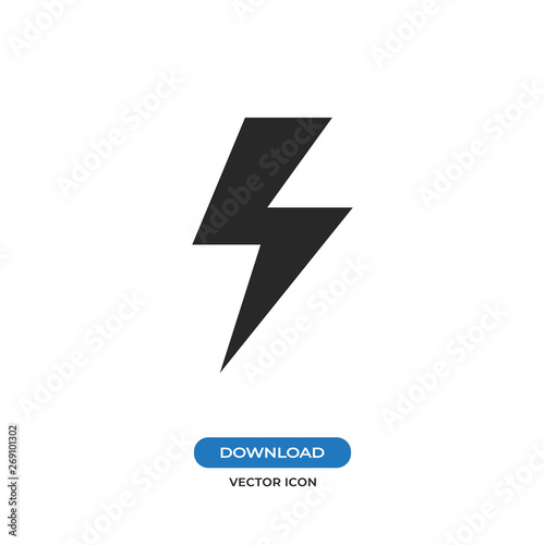 Lightning vector icon