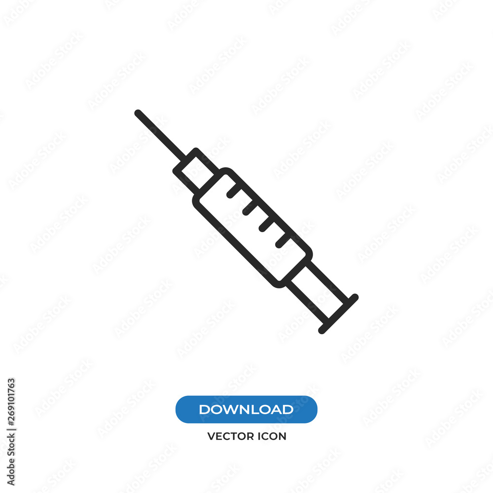 Syringe vector icon Syringe vector icon