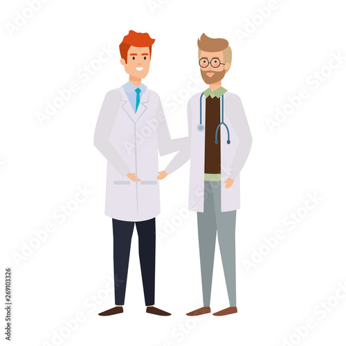 professionals doctors avatars characters