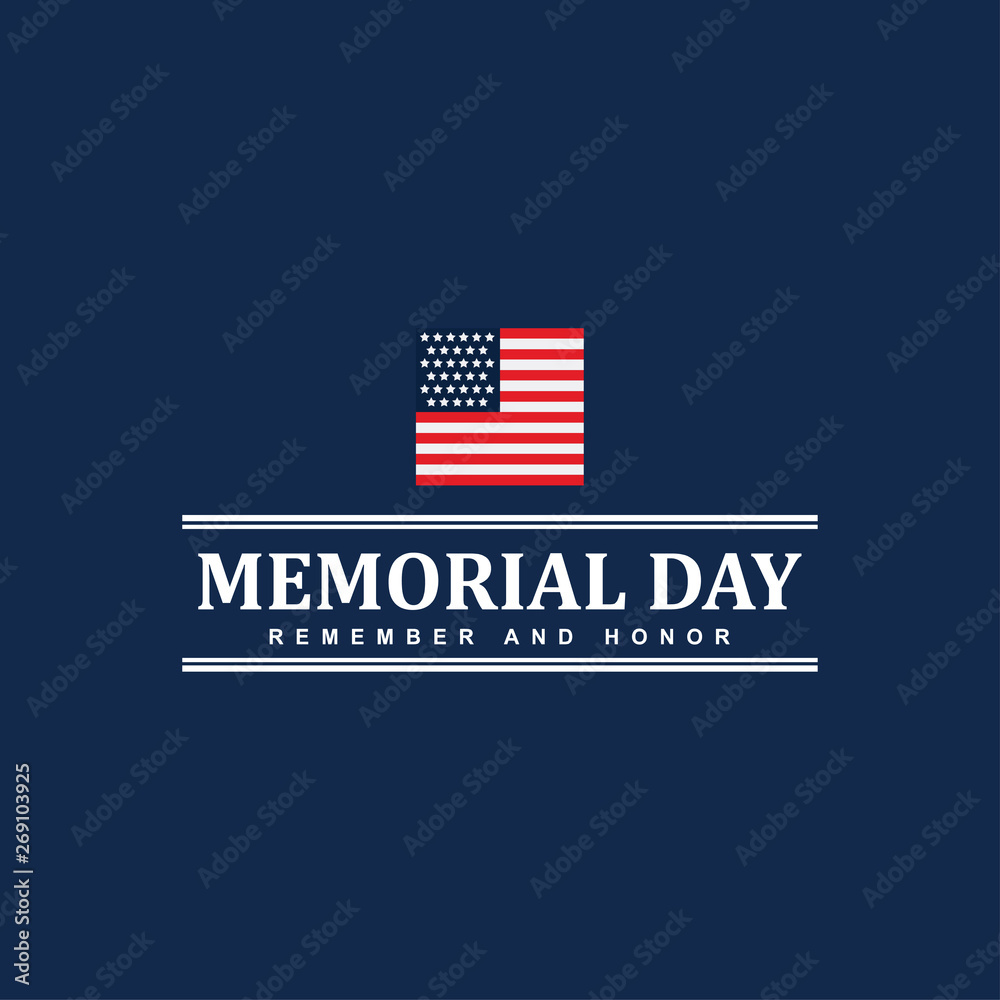 Happy Memorial Day Celebration Vector Template Design Illustration Happy Memorial Day Celebration Vector Template Design Illustration