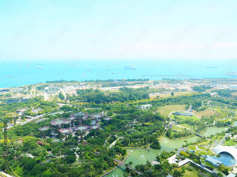 Obraz premium マリーナベイサンズからの景色