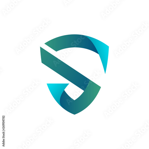 Free Download Creative Shield Letter S, logo style - GFXLoad
