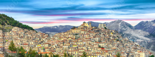 Panoramic view of Morano Calabro