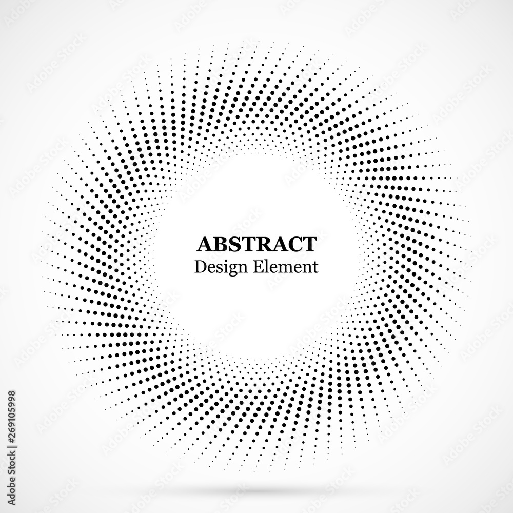 Halftone dotted background circularly distributed.Halftone effect vector pattern.Circle dots.Border logo icon.Emblem for your design. Halftone dotted background circularly distributed.Halftone effect vector pattern.Circle dots.Border logo icon.Emblem for your design.