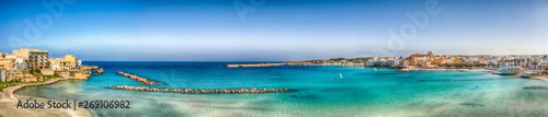 Otranto - coastal town in Puglia with turquoise sea