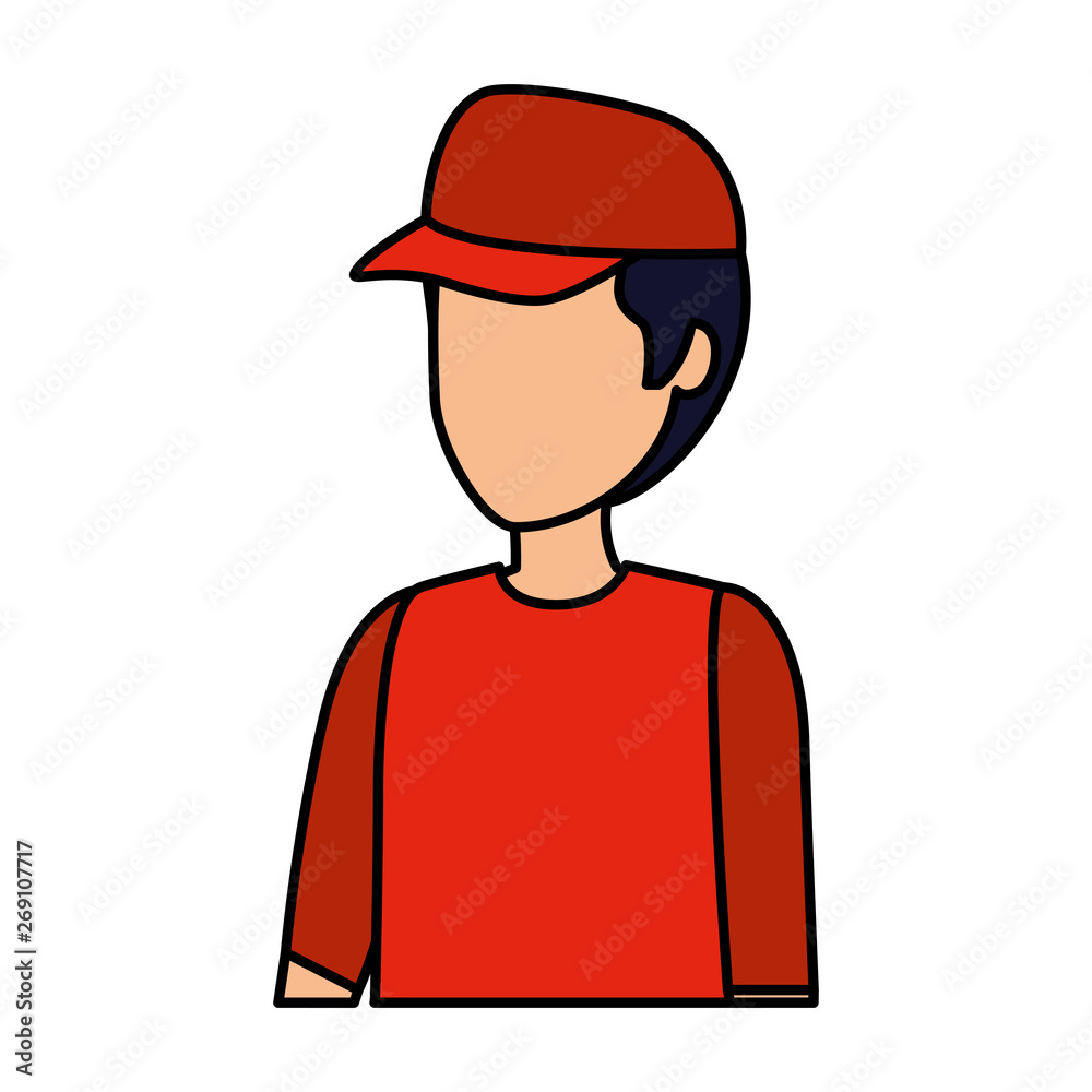 delivery worker avatar character delivery worker avatar character