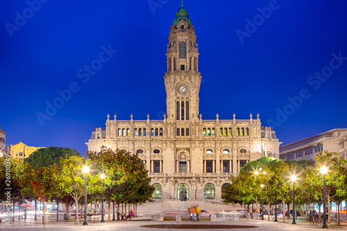 View Of Porto City Hall in Portugal