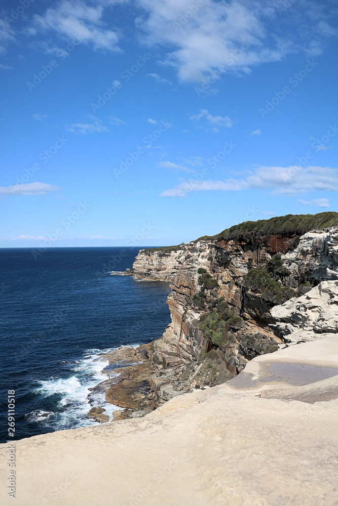 Coastal Sandstone Cliffs Royal National Park Sydney