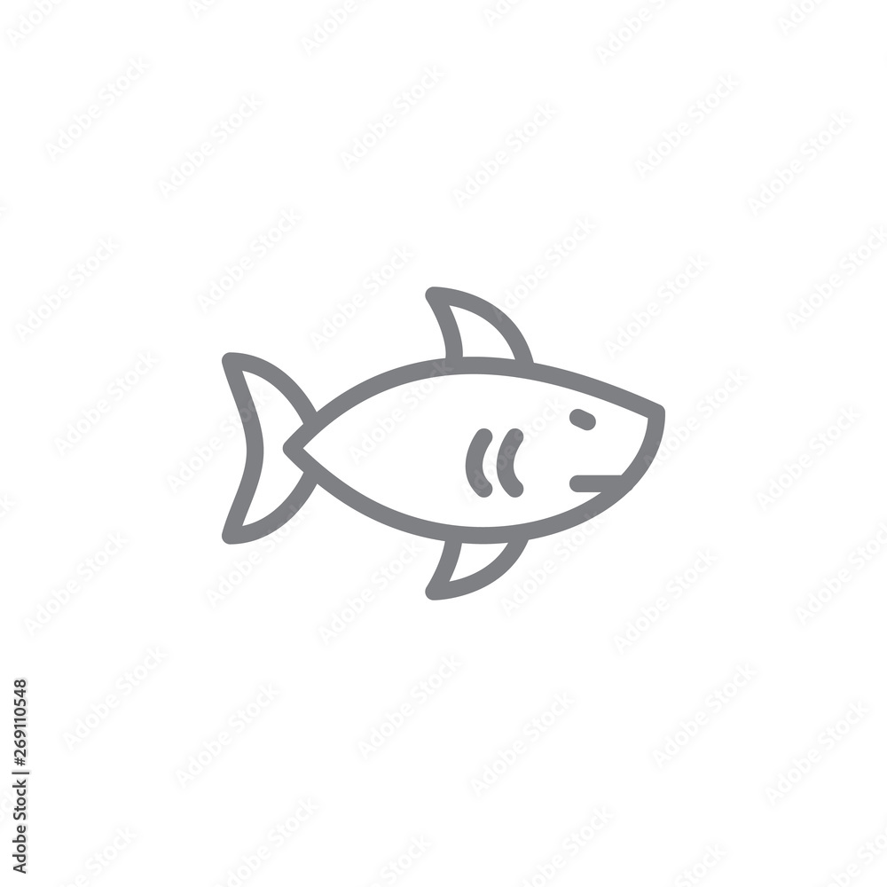 Shark icon. Element of beach holiday icon. Thin line icon for website design and development, app development. Premium icon Shark icon. Element of beach holiday icon. Thin line icon for website design and development, app development. Premium icon