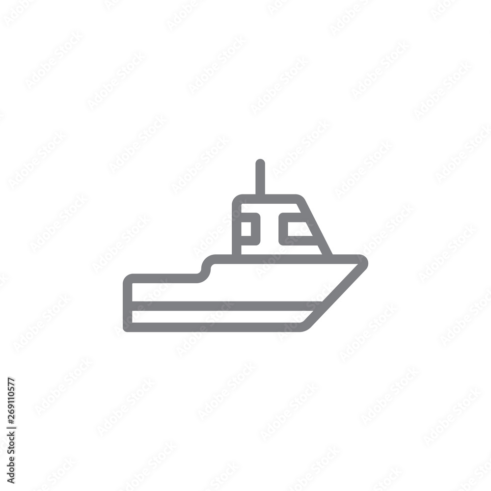 Sailboat icon. Element of beach holiday icon. Thin line icon for website design and development, app development. Premium icon Sailboat icon. Element of beach holiday icon. Thin line icon for website design and development, app development. Premium icon