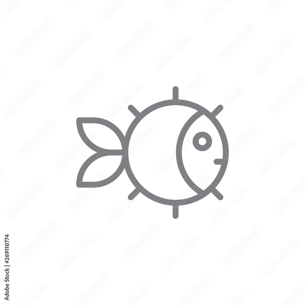 Puffer fish icon. Element of beach holiday icon. Thin line icon for website design and development, app development. Premium icon Puffer fish icon. Element of beach holiday icon. Thin line icon for website design and development, app development. Premium icon